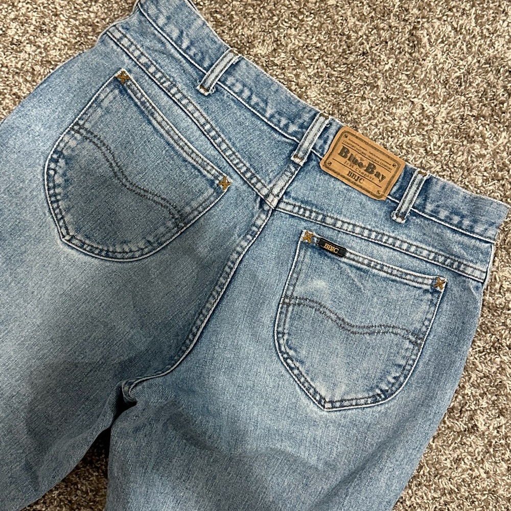 Men's Vintage Relaxed Fit Blue Jeans